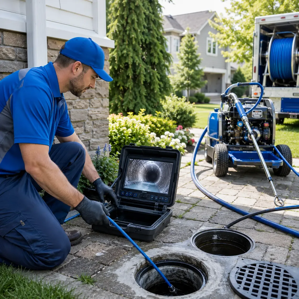 Outdoor drain cleaning professionals serving Waring, TX