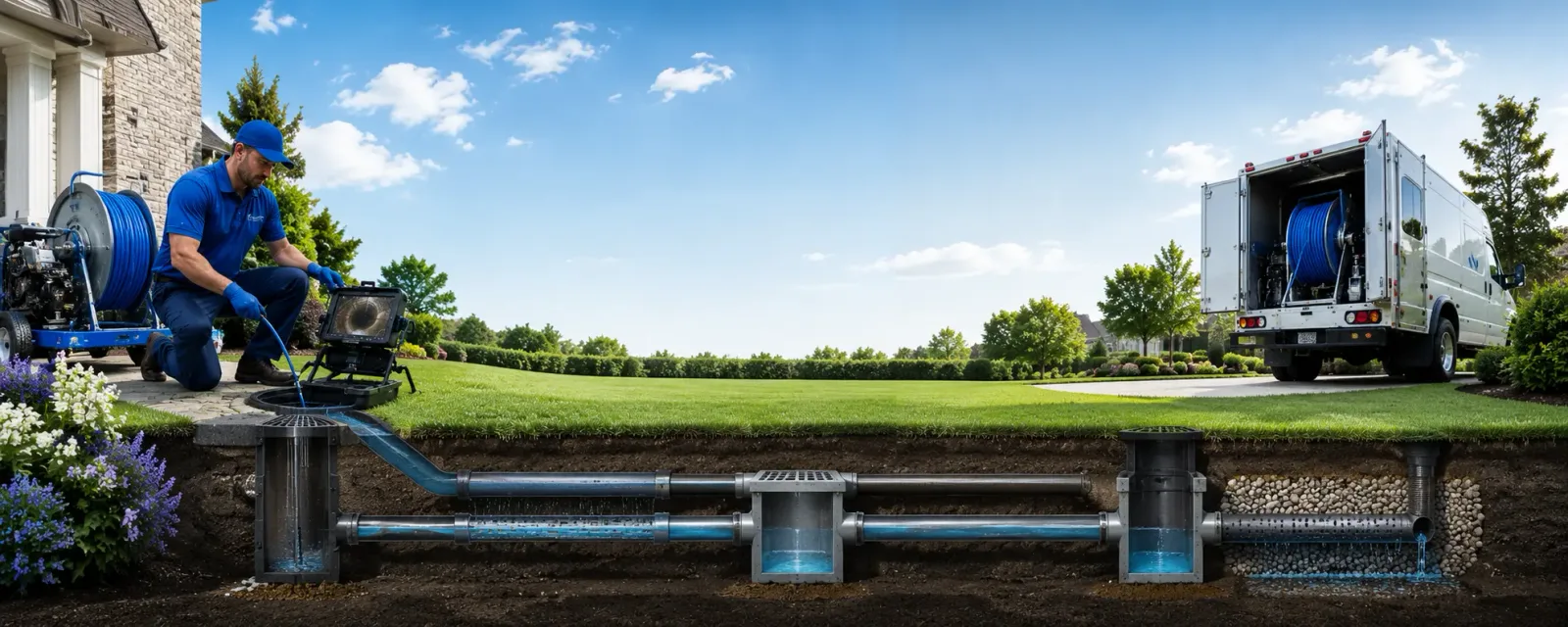 Outdoor drain cleaning information for Waring, TX